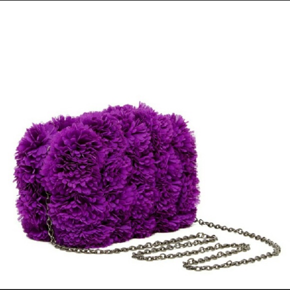 Handbags - 🆕 purple floral petal box clutch